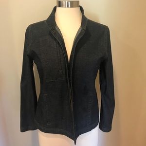 Eileen Fisher Petite M dark denim w/ Lyra jacket.